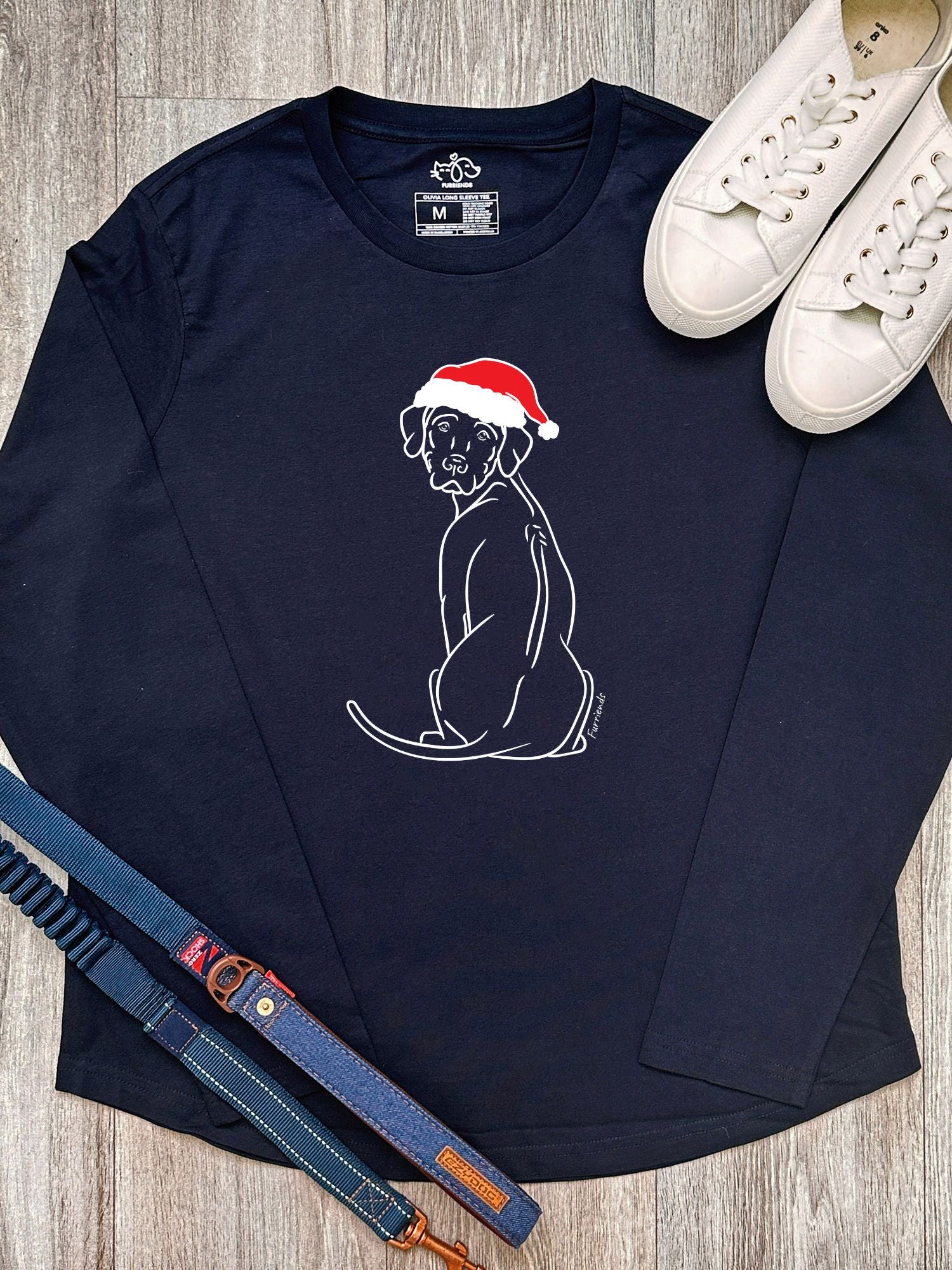 Rhodesian Ridgeback Christmas Edition Olivia Long Sleeve Tee