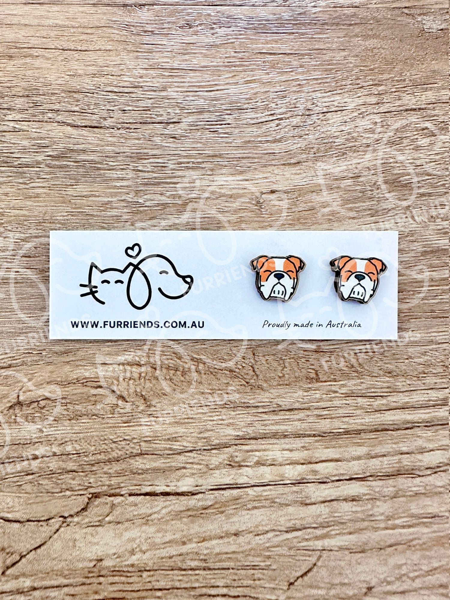 British Bulldog ColourPop Stud Earrings