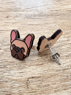 French Bulldog ColourPop Stud Earrings