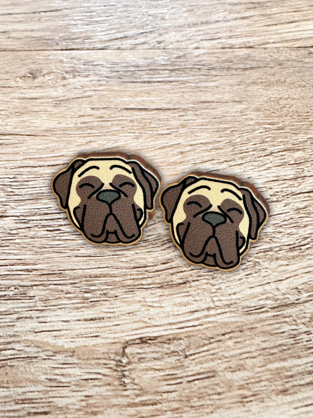 Bull Mastiff Earrings