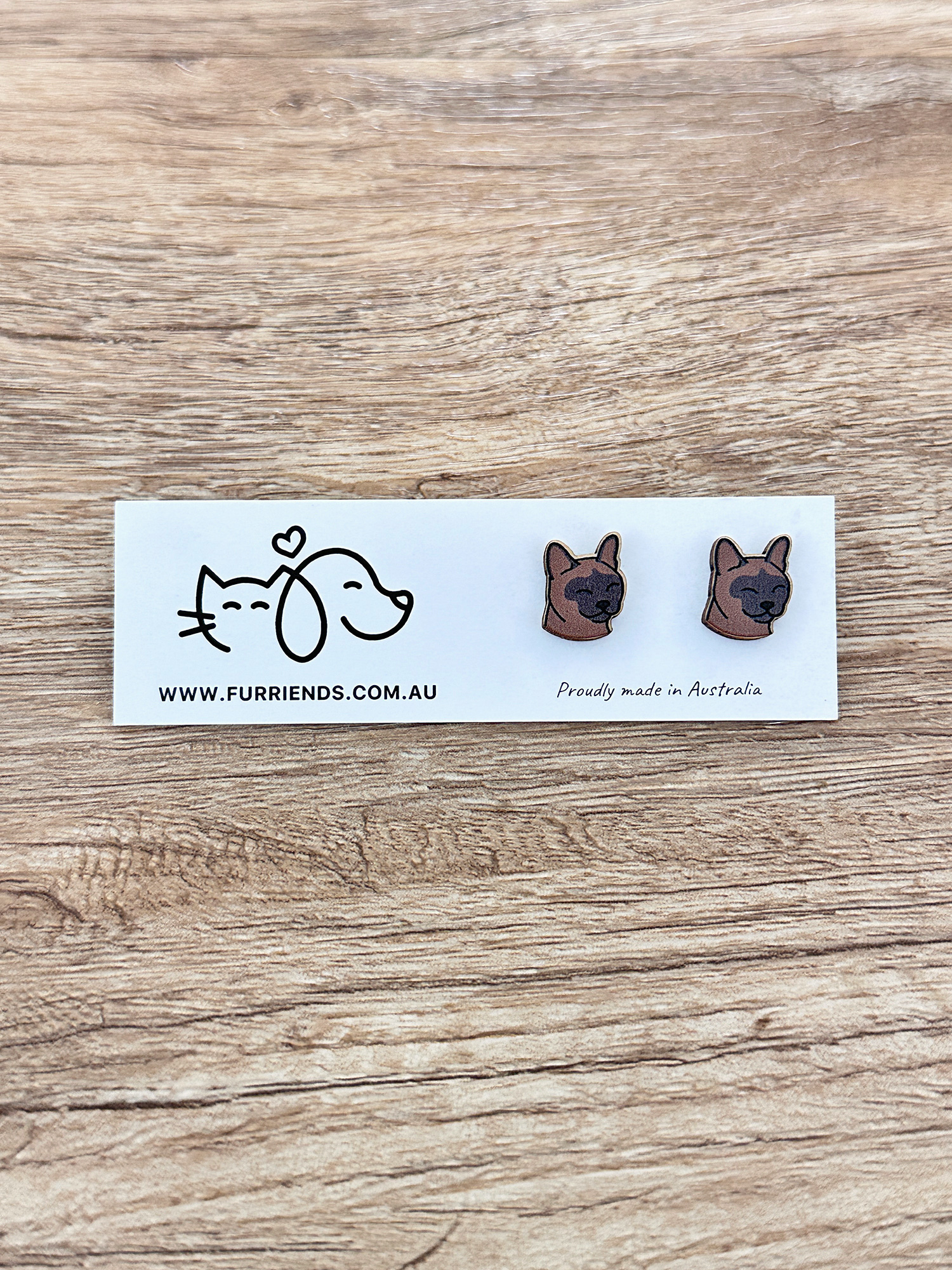 Burmese ColourPop Stud Earrings