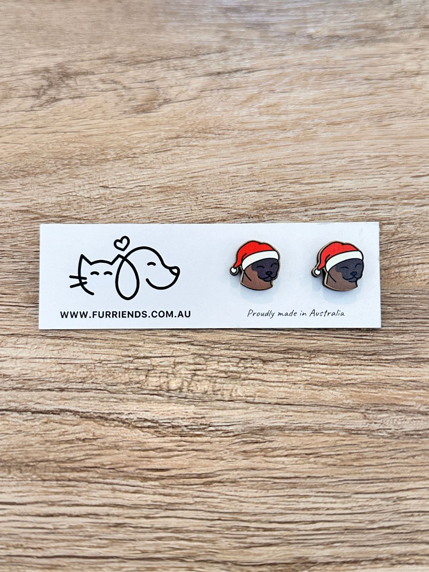 Burmese Christmas Edition ColourPop Stud Earrings