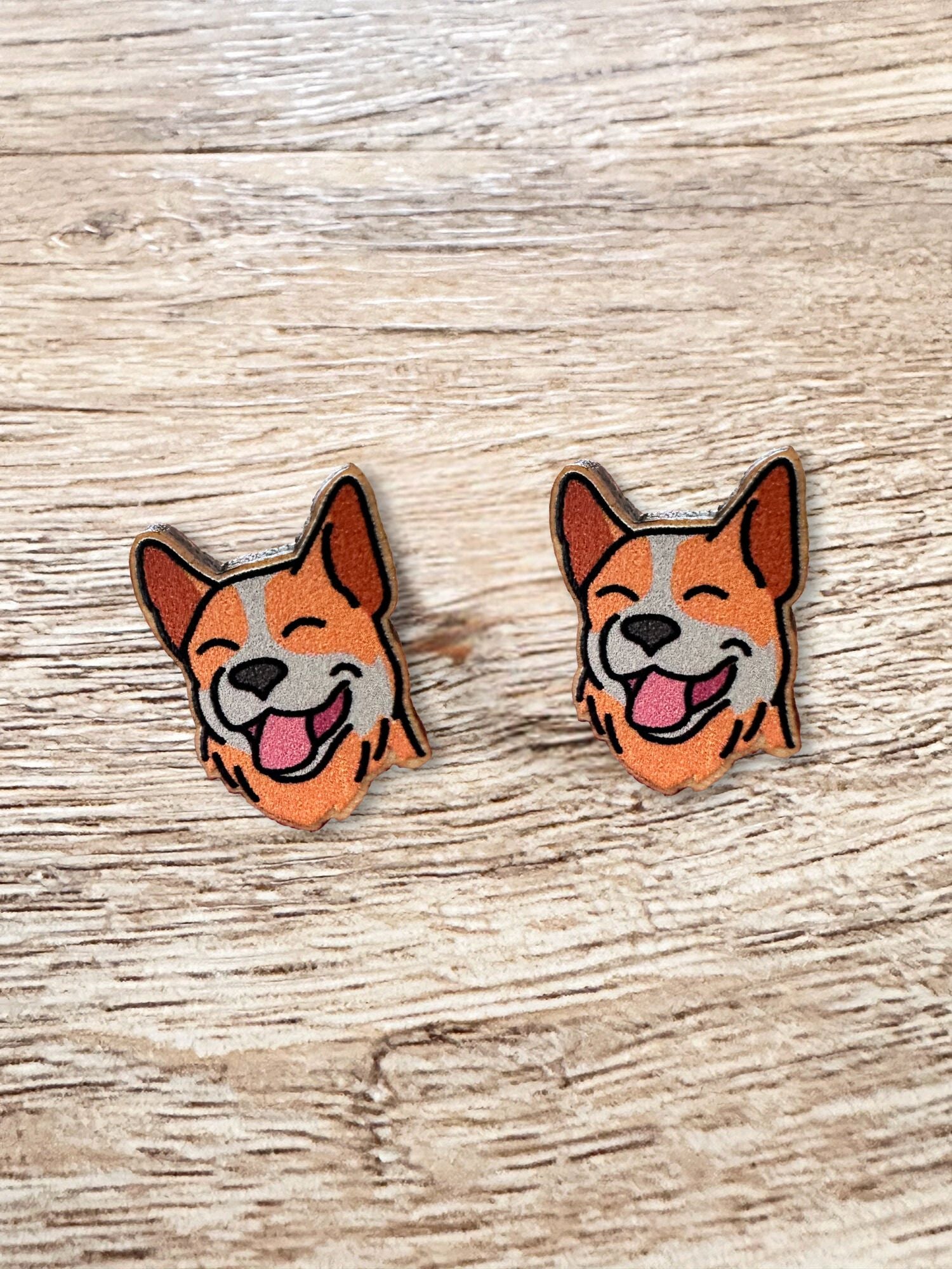 Australian Cattle Dog ColourPop Stud Earrings