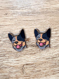 Australian Cattle Dog ColourPop Stud Earrings