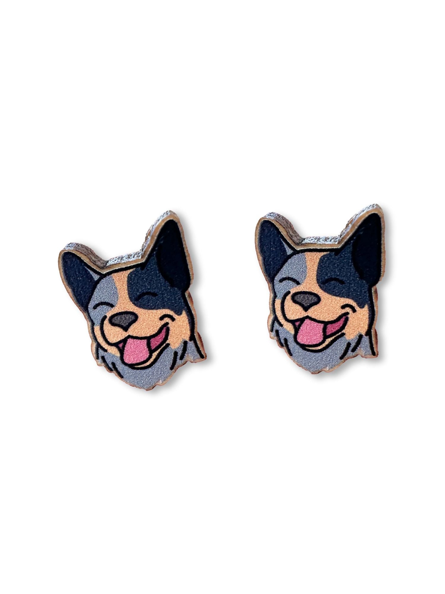 Australian Cattle Dog ColourPop Stud Earrings