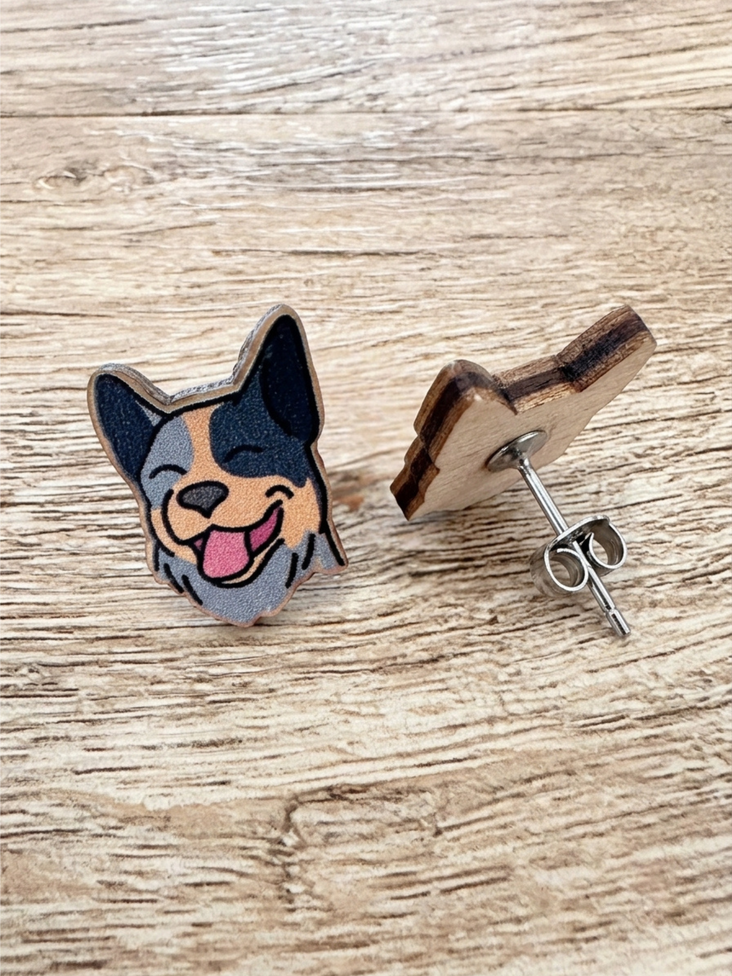 Australian Cattle Dog ColourPop Stud Earrings