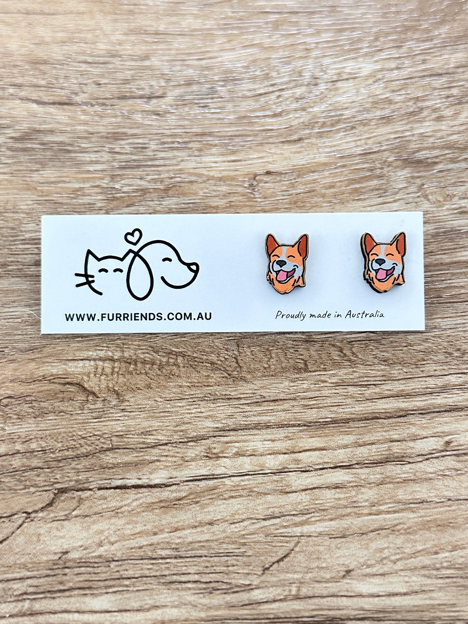 Australian Cattle Dog ColourPop Stud Earrings