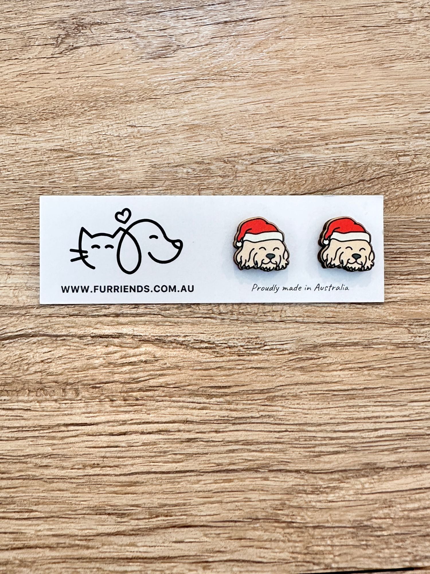 Cavoodle Christmas Edition ColourPop Stud Earrings
