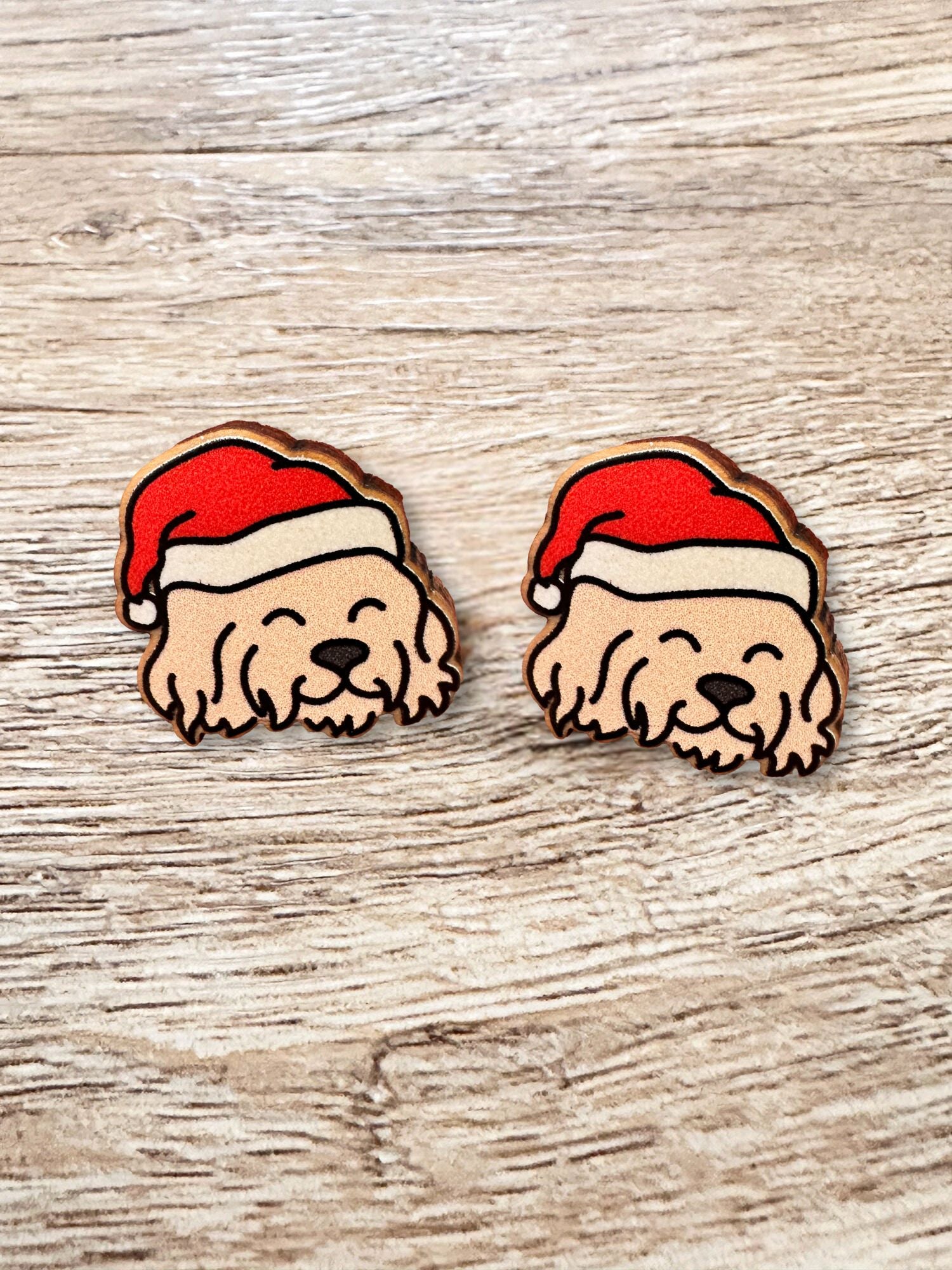 Cavoodle Christmas Edition ColourPop Stud Earrings
