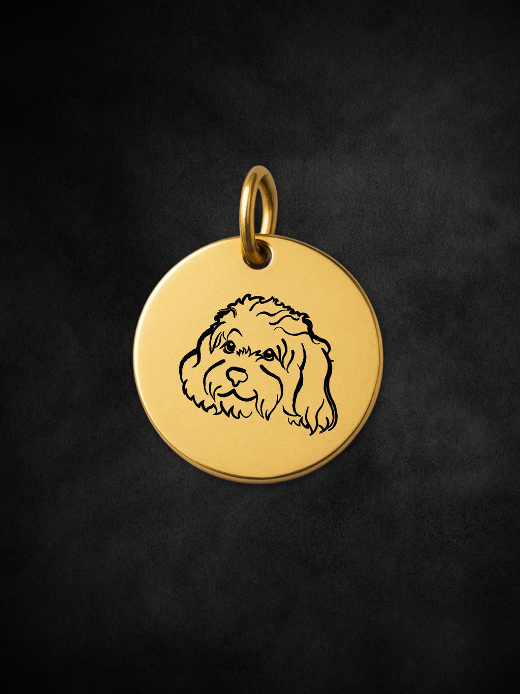 Cavoodle Pendant Initial Necklace