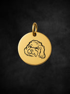 Cavoodle Pendant Initial Necklace