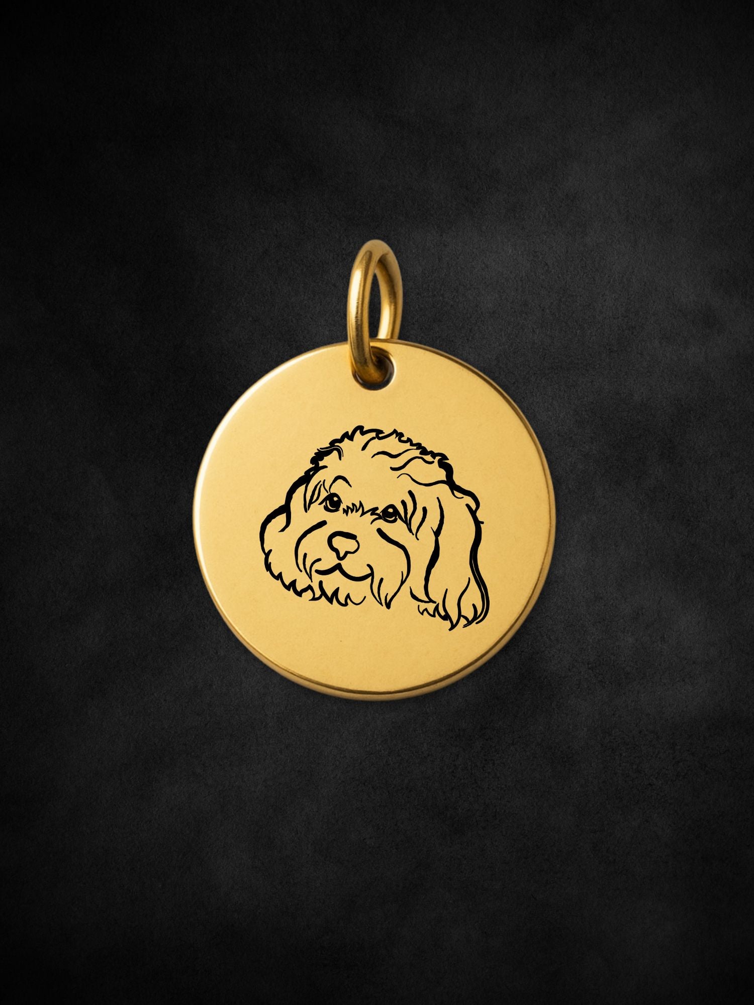 Cavoodle Pendant Initial Necklace