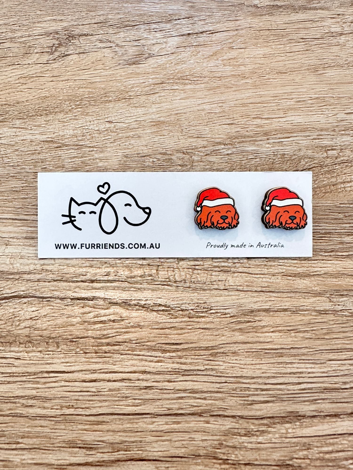Cavoodle Christmas Edition ColourPop Stud Earrings