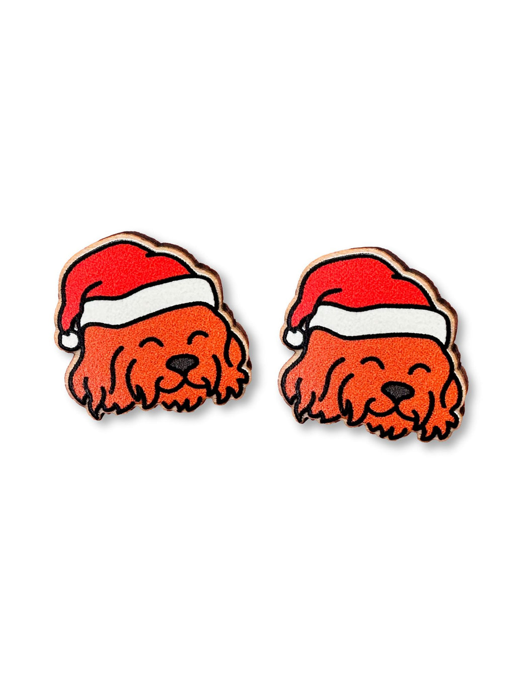 Cavoodle Christmas Edition ColourPop Stud Earrings