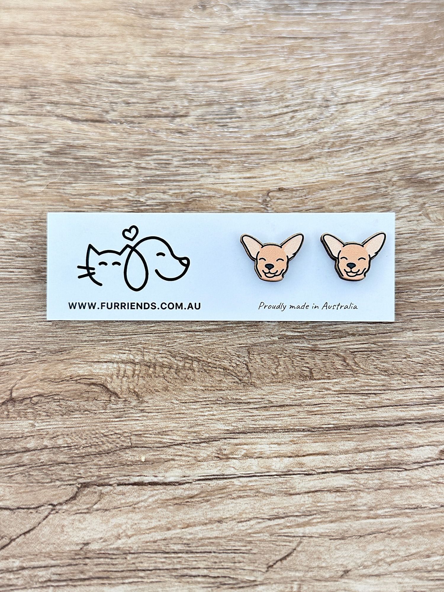 Chihuahua ColourPop Stud Earrings
