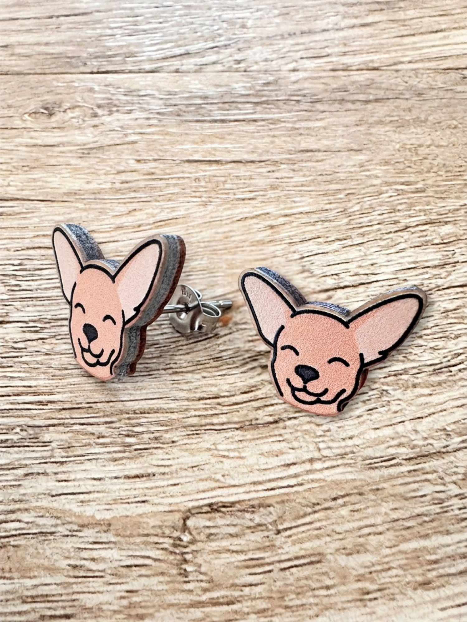 Chihuahua ColourPop Stud Earrings