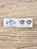 Chihuahua Christmas Edition ColourPop Stud Earrings
