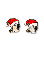 Cockatoo Christmas Edition ColourPop Stud Earrings