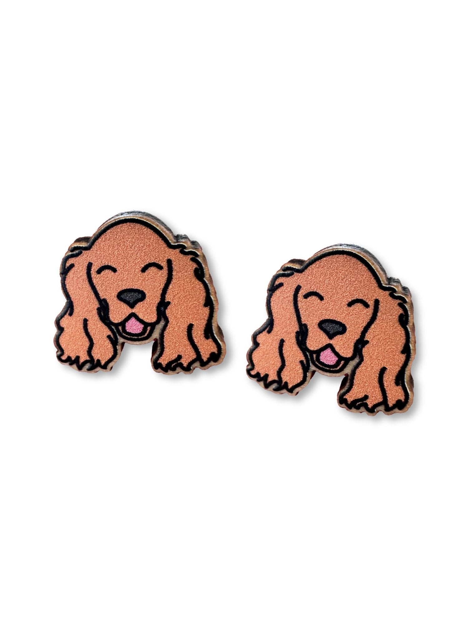 Cocker Spaniel ColourPop Stud Earrings