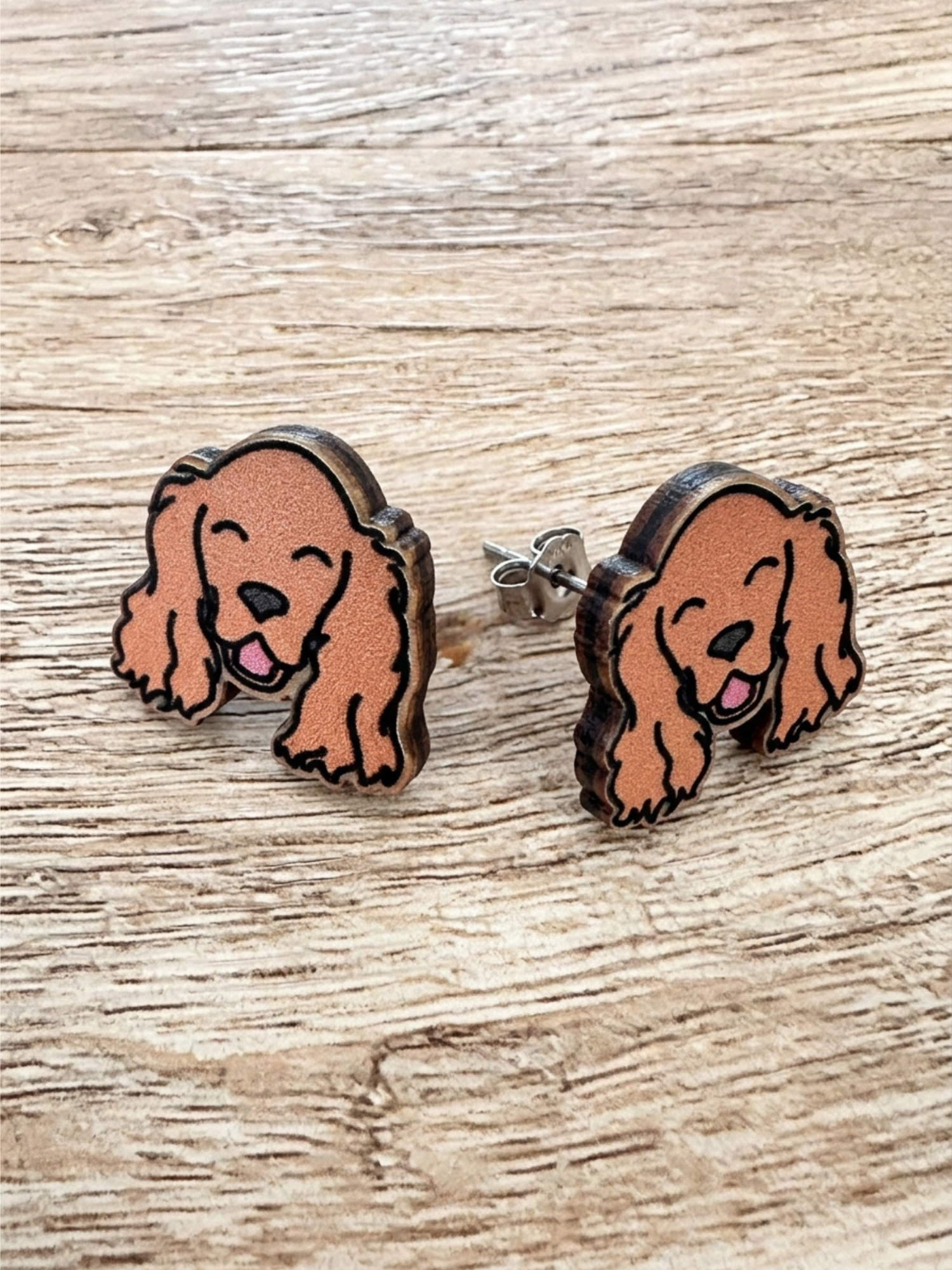 Cocker Spaniel ColourPop Stud Earrings