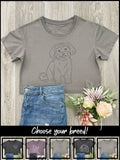 Dog Breed Annie Crop Tee (Customisable)