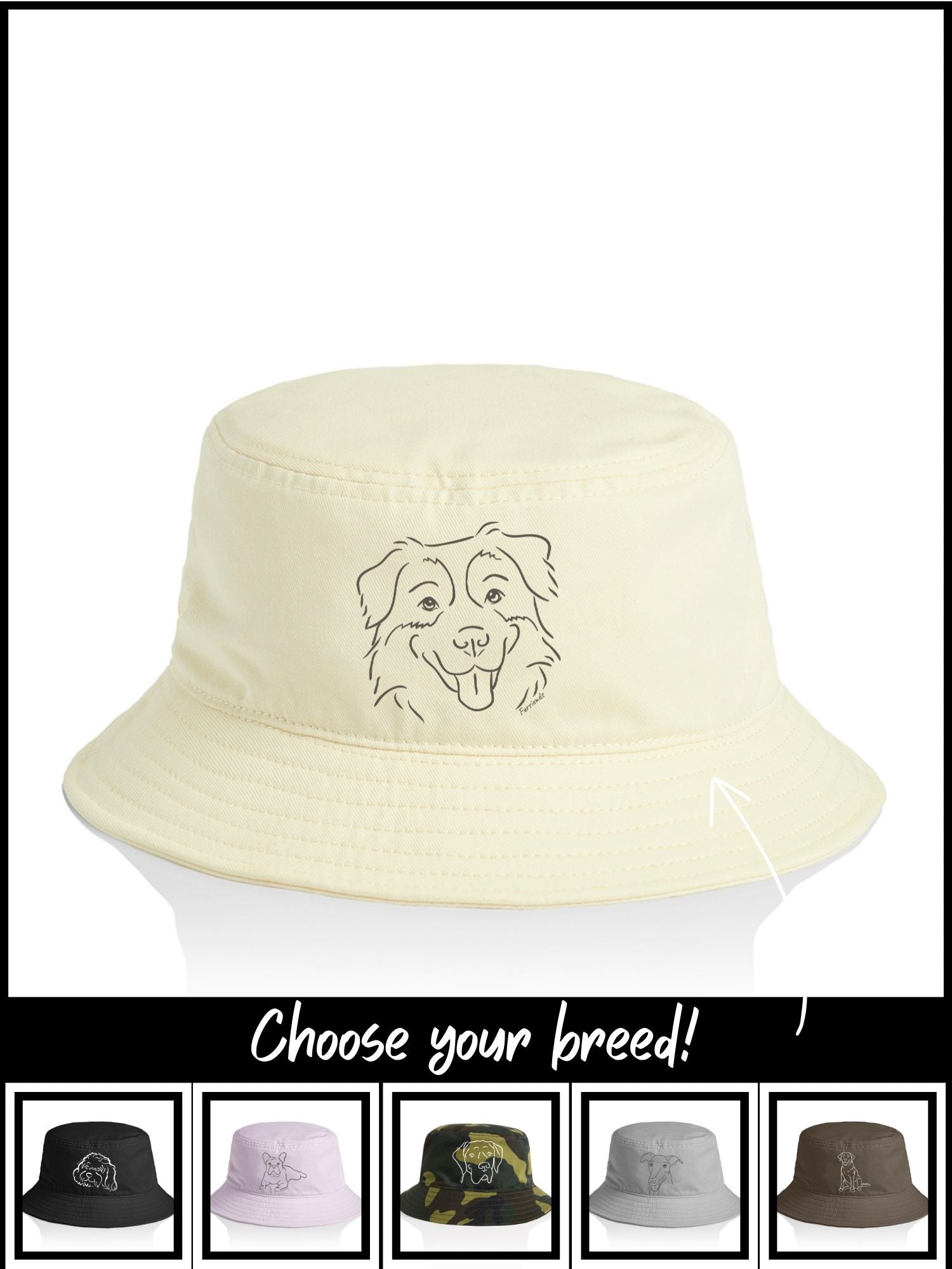 Dog Breed Bucket Hat (Customisable)