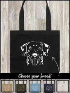Dog Breed Edith Tote Bag (Customisable)
