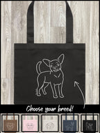 Dog Breed Edith Tote Bag (Customisable)