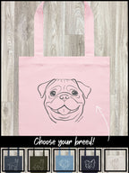Dog Breed Edith Tote Bag (Customisable)
