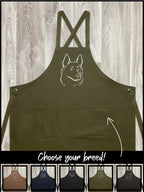 Dog Breed Jarrah Crossback Apron (Customisable)