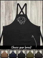 Dog Breed Jarrah Crossback Apron (Customisable)