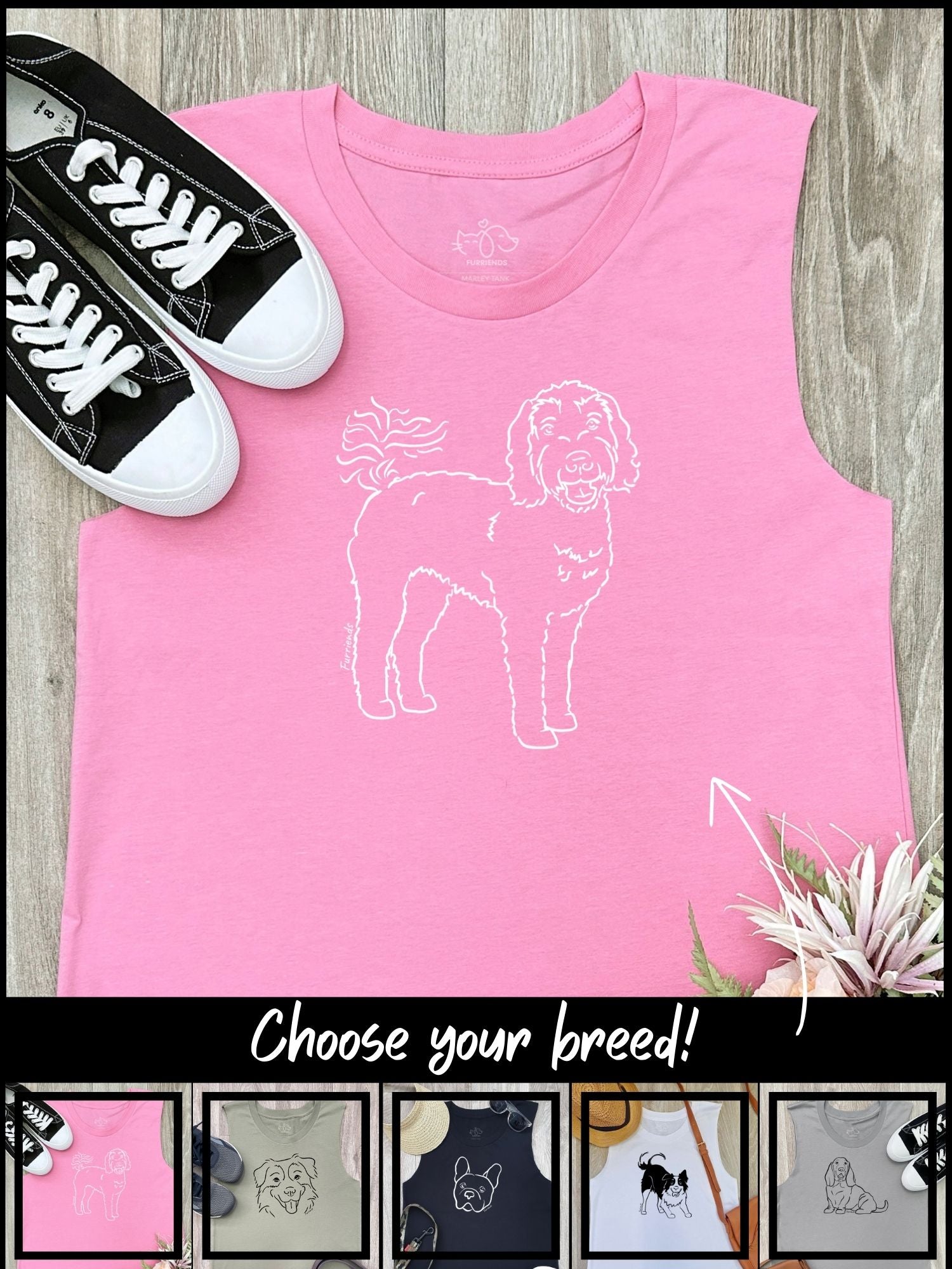 Dog Breed Marley Tank (Customisable)