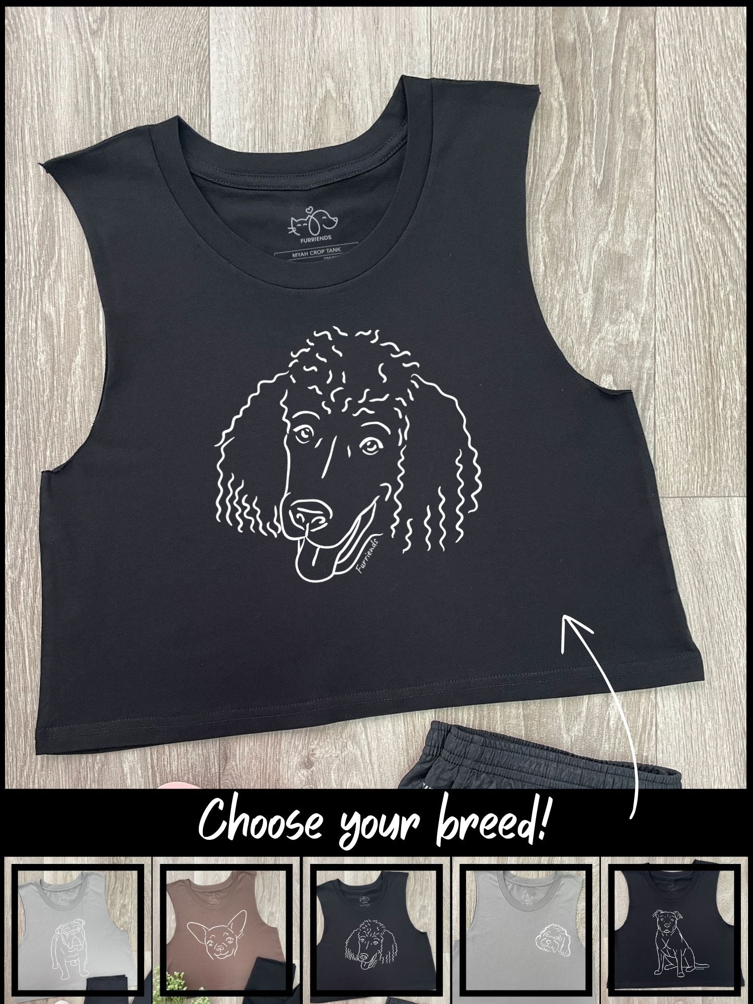 Dog Breed Myah Crop Tank (Customisable)
