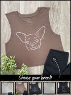 Dog Breed Myah Crop Tank (Customisable)