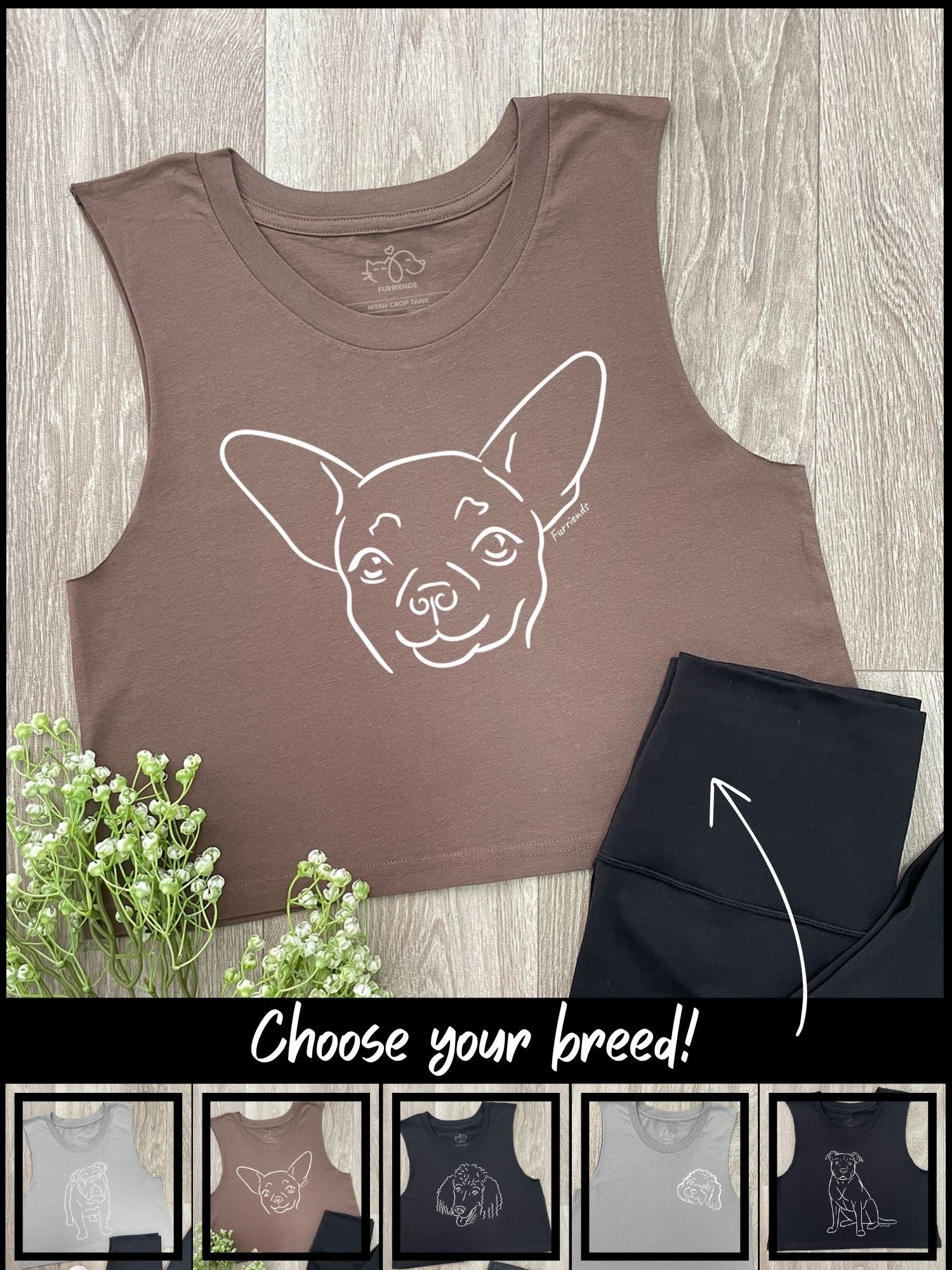 Dog Breed Myah Crop Tank (Customisable)