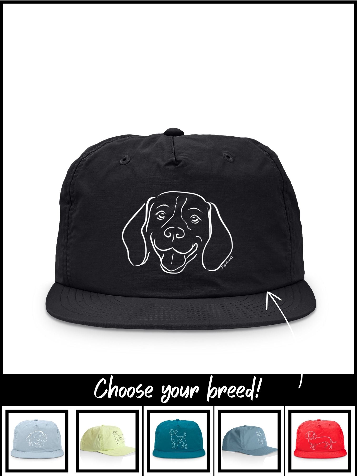 Dog Breed Quick-Dry Cap (Customisable)