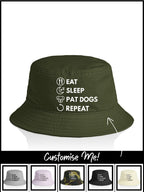 Eat. Sleep. Repeat. Bucket Hat (Customisable)