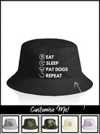 Eat. Sleep. Repeat. Bucket Hat (Customisable)