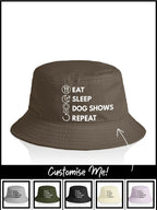 Eat. Sleep. Repeat. Bucket Hat (Customisable)