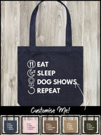 Eat. Sleep. Repeat. Edith Tote Bag (Customisable)