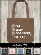 Eat. Sleep. Repeat. Edith Tote Bag (Customisable)