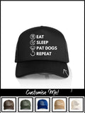 Eat. Sleep. Repeat. Foam Trucker Cap (Customisable)