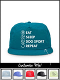 Eat. Sleep. Repeat. Quick-Dry Cap (Customisable)