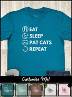 Eat. Sleep. Repeat. Essential Unisex Tee (Customisable)