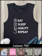 Eat. Sleep. Repeat. Marley Tank (Customisable)