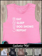 Eat. Sleep. Repeat. Marley Tank (Customisable)