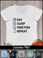 Eat. Sleep. Repeat. Remi Women's Tee (Customisable)