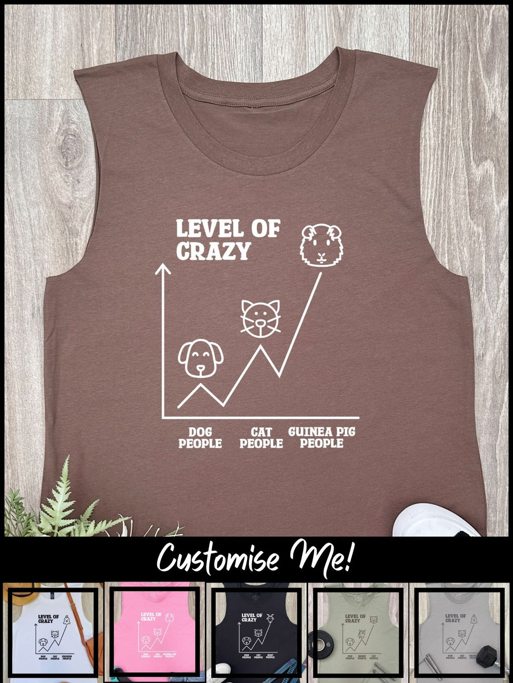 Level Of Crazy Marley Tank (Customisable)