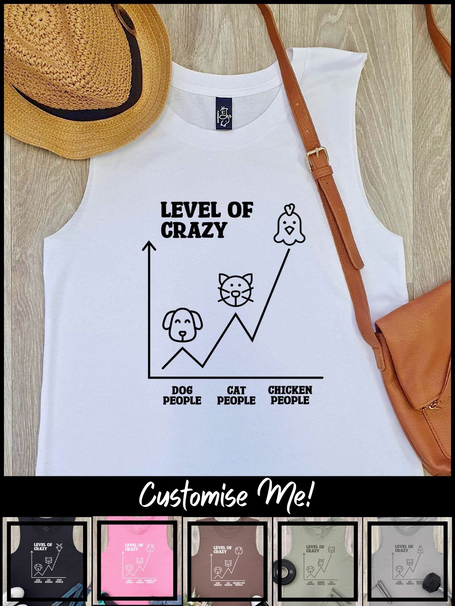 Level Of Crazy Marley Tank (Customisable)