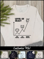 Level Of Crazy Olivia Long Sleeve Tee (Customisable)